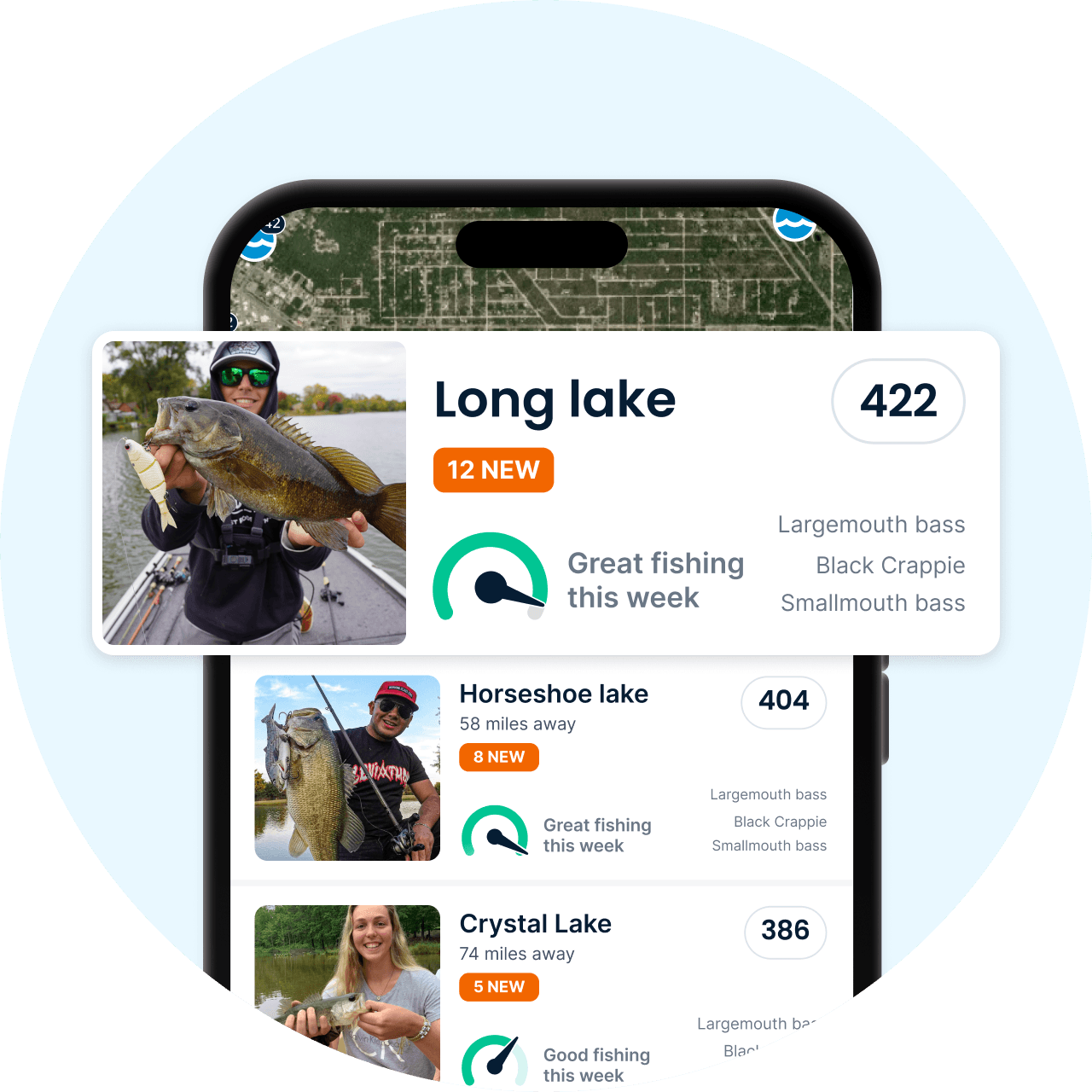 All your fishing waters in one place in the Fishbrain app