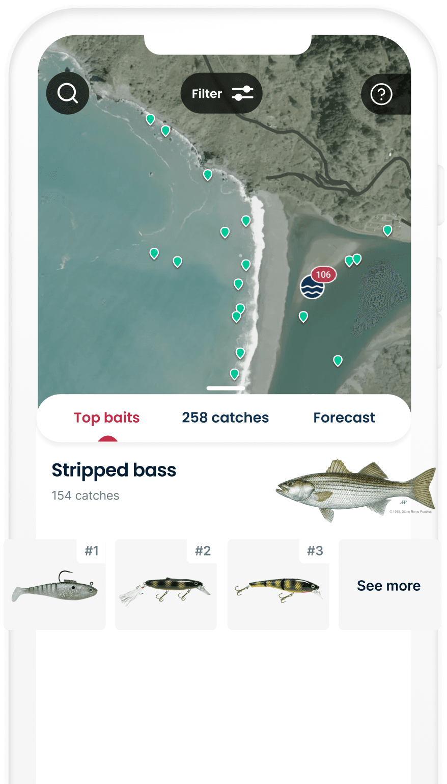 Top baits in the app