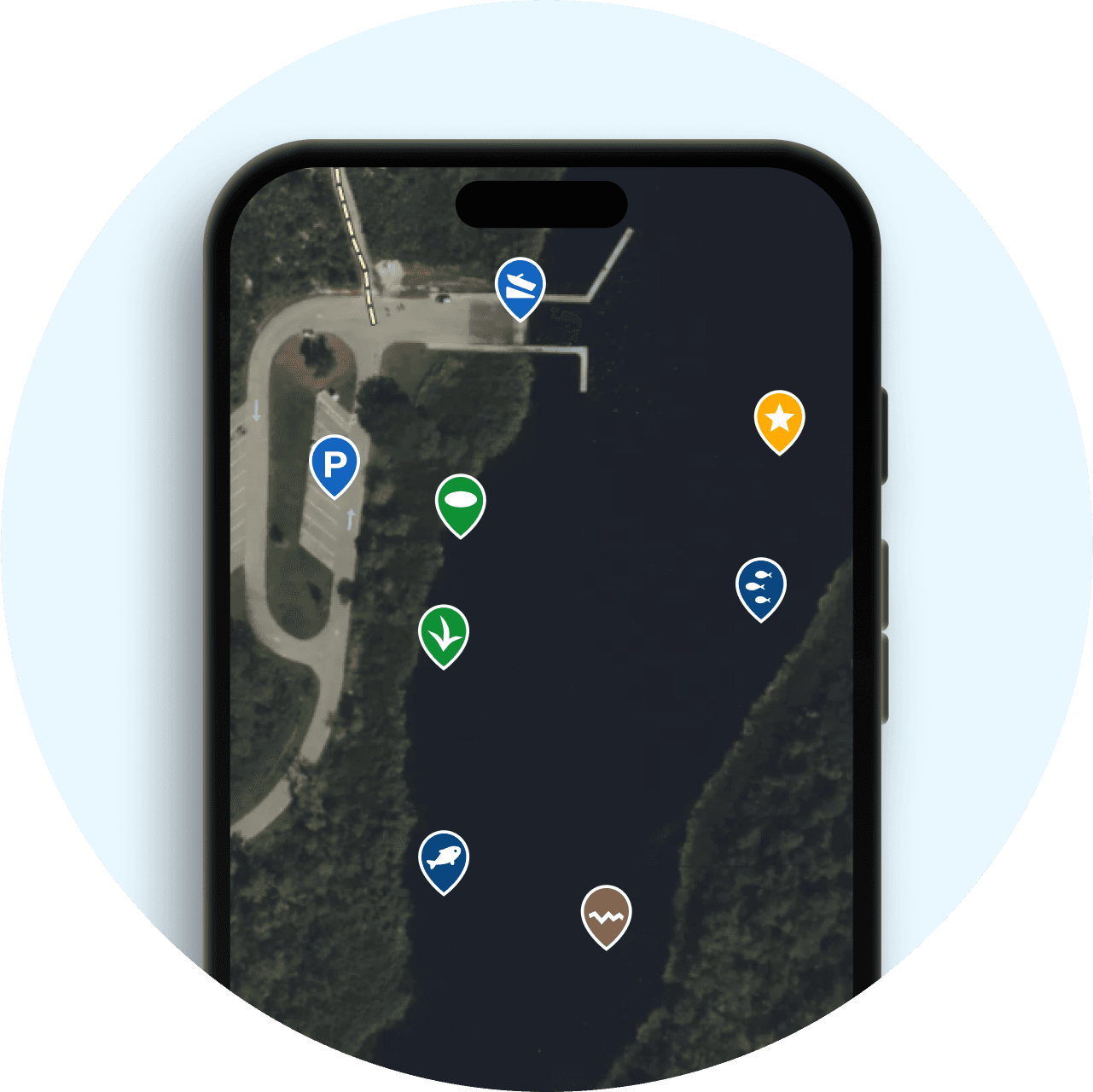 Never forget that honey-hole with the fishbrain app