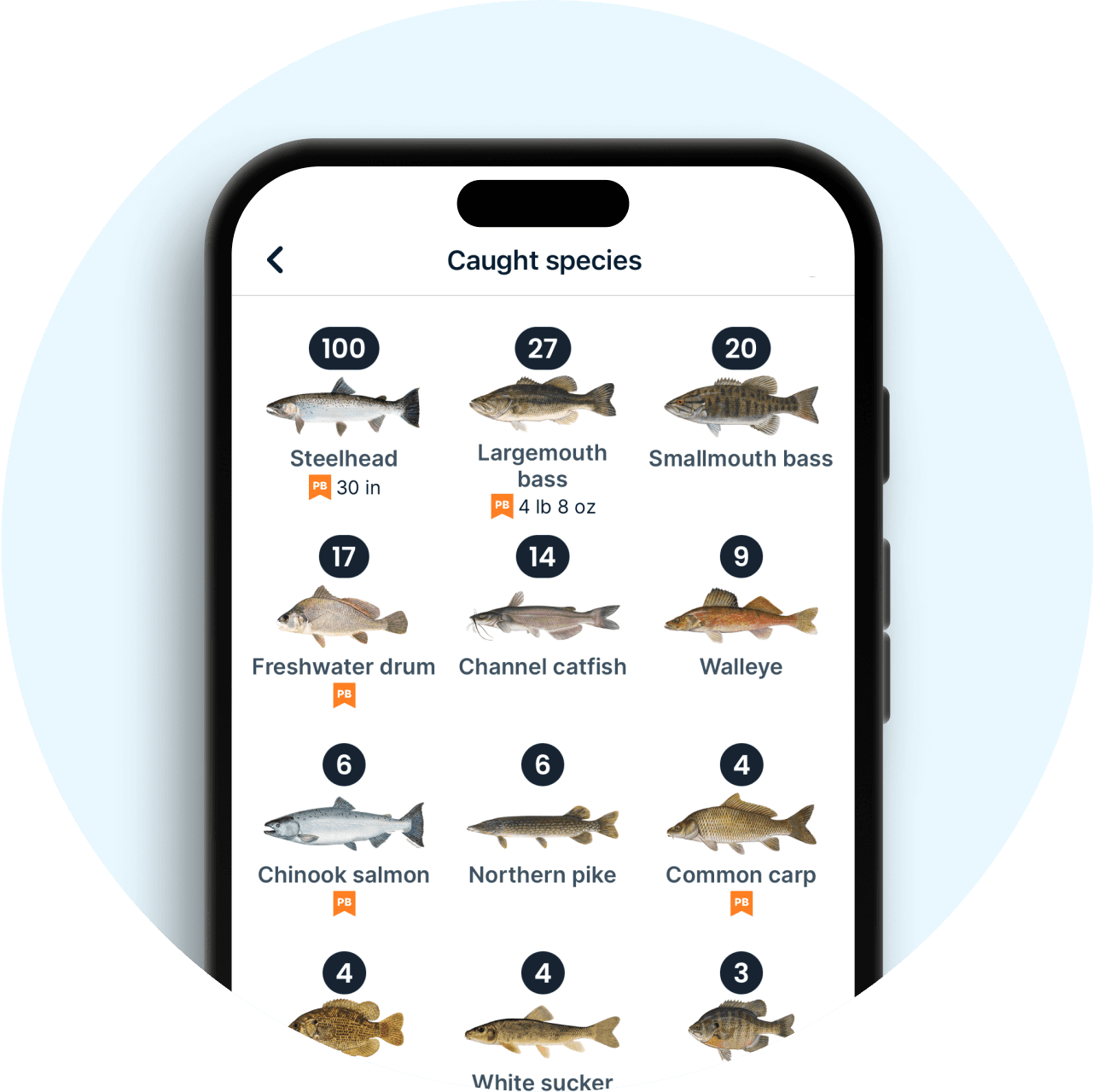 How do you track your fishing history?
